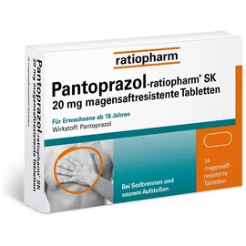Ratiopharm Pantoprazol-ratiopharm SK 20 mg  14 St.