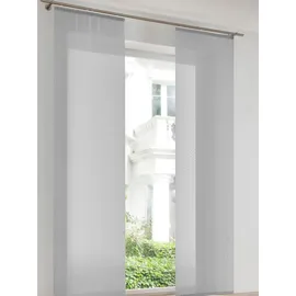 Heine Schiebevorhang in grau, | Gr.: 245-x-60-cm
