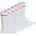 Herren Socken 6er Pack RIB LOGO Logo gerippt uni Weiß 39-42