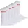 Hugo Herren Socken, 6er Pack - RIB LOGO, Logo, gerippt, uni Weiß 39-42