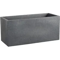 Scheurich Pflanzgefäß C-Cube Long Serie 240 schwarz granit 60