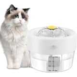 Katzenbrunnen Kabellos,1 L Katze Wasserbrunnen mit Bewegungsmelder & Akku 1000mAh,Ultraleiser Katzen Trinkbrunnen,120 Weitwinkel Indukor für Katzen, Hunde