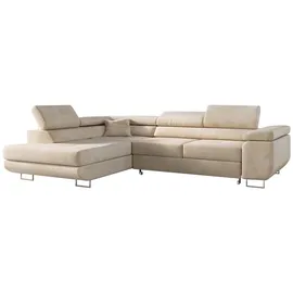 MKS Meble Eckcouch L-Form Beige 3-Sitzer