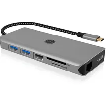 Icy Box IB-DK4061-CPD 12 zu 1 USB Type-C® Notebook Dockingstation
