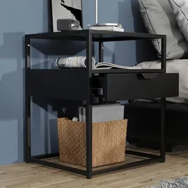 VCM Nachtschrank Flokas M 45 x 40 x 55 cm Schwarz