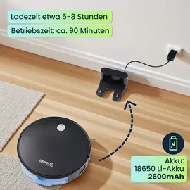 ideoon 3in1 Saug-Wischroboter Schwarz