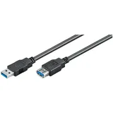 goobay USB-A auf USB-A 1,8 m Schwarz