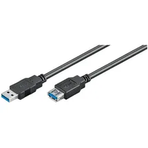 goobay USB-A auf USB-A 1,8 m Schwarz