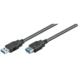 goobay USB-A auf USB-A 1,8 m Schwarz