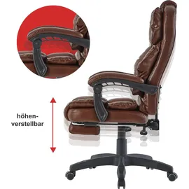 Trisens Chefsessel Kunststoff Dunkelbraun