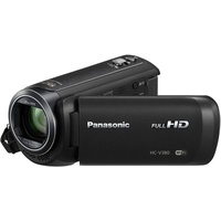 Panasonic HC-V380EB-K Full-HD Videokamera mit 50-fachem optischem Zoom, Schwarz