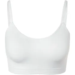 Tchibo - Seamless-Bustier mit Spitze - Damen - Gr. S - weiß