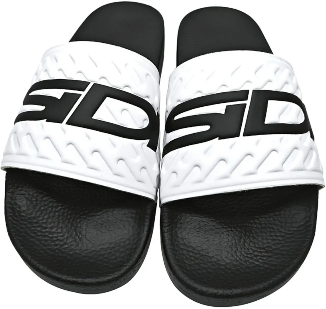 Sidi Pool Slide Slippers, zwart-wit, 45 Voorman