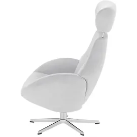 Sofa.de Fernsehsessel Globe Mikrofaser 79 x 111 x 84 cm Grau drehbar