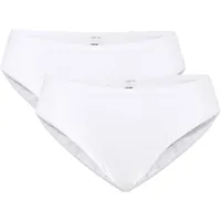 CALIDA Damen Slip 2er Pack Benefit Women, Jersey, einfarbig