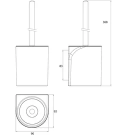 EMCO WC-Bürstengarnitur Flow Chrom (271500100)
