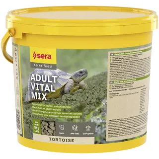 sera Tortoise Adult Vital Mix 3,8L (750g) | Hauptfutter für Landschildkröten & Herbivore Reptilien | Pflanzliches Schildkrötenfutter | Schildkröten zubehör | Schildkröten Futter