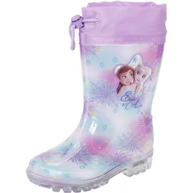 Disney Gummistiefel DISNEY "FROZEN", Mädchen, Gr. 25, lila, Synthetik, Schuhe Gummistiefel, mit cooler Blinkfunktion