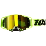100% Armega Goggle Wintersportbrille Gelb Unisex Transparent Zylindrische (flache) Linse