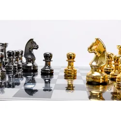 Kare Design Dekoobjekt »Deko Objekt Chess 60x60cm« Kare Design goldfarben