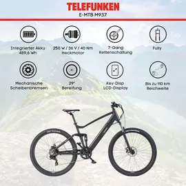 Telefunken Aufsteiger M937 2023 29 Zoll RH 48 cm schwarz