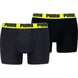 Puma Everyday Basic Boxershorts Grau/Gelb XL 2er Pack
