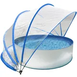 Steinbach Pooldach 440 x 220 cm Cabrio Dome | blau