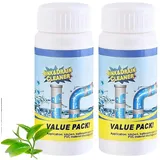 Abflussreiniger, Rohrreiniger Extrem Stark - Hochwirksamer Aktivschaum Gegen Verstopfungen - Für Küche, Bad, Toilette & Balkon Alle Rohre (2pcs)
