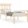 vidaXL Seniorenbett mit Kopfteil 90x200 cm Massivholz