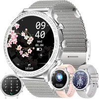 Smartwatch Damen Frauen mit Telefonfunktion Armbanduhr Sportuhr Fitnessuhr