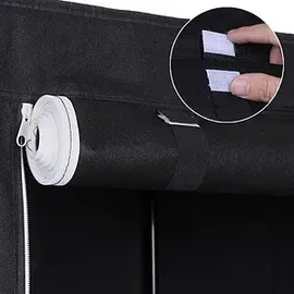 Songmics Stoffschrank, RYG84H schwarz 88,0 x 45,0 x 170,0 cm