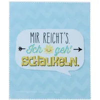 Rannenberg Brillenputztuch"Mir reicht?s ich geh Schaukeln" Brille Putztuch Mikrofasertuch Design Sonnenbrille