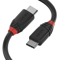 Lindy USB 3.2 Gen2x2 USB-C Stecker, USB-C® Stecker 1.50 m Usb-c-kabel - Black Line