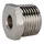 Riegler Reduziernippel, R 1/2 a., G 1/8 i., SW 22, Messing vernickelt