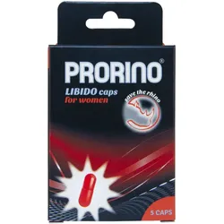 PRORINO Premium Libido Caps Kapseln zur Steigerung des sexuellen Verlangens für Damen 5 KAP
