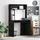 vidaXL Schreibtisch mit Regal Schwarz Eichen-Optik 91 x 50 x 149 cm