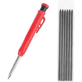 6-teiliges Set Zur Markierung Von Tieflöchern, Bestehend Aus 1 Tieflochmarker, Zimmermannsbleistift Und Tieflochmarker Mit Integrierter Funktion.