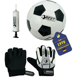 Best Sporting Set Fußball Torwarthandschuhe + Pumpe