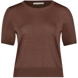 Betty & Co Feinstrickpullover mit Lurexfaden Braun L