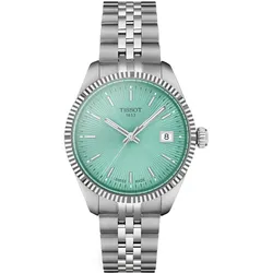Tissot T156.210.11.091.00 Damenuhr Quarz Ballade 34 mm Stahl/Mintgrün