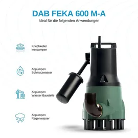 DAB Schmutzwasserpumpe FEKA 600 M-A 15.000 L/h 680W