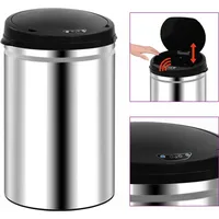Maison Exclusive Automatischer Sensor-Mülleimer 30 L Edelstahl - Silber