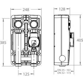LK Armatur Deutschland GmbH LK 861 Pumpengruppe mit Direktversorgung ungemischt DN25 mit Pumpe