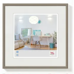 walther + design Lifestyle Kunststoff Bilderrahmen 030X030 STAHL