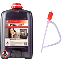 Petroleum 20 L Liter für Petroleum Ofen Heizung  Hand Pumpe