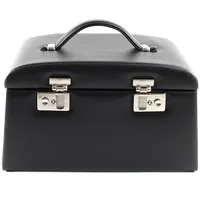 Windrose Beluga Schmuckkasten Leder 29.5 cm schwarz