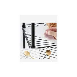 Songmics Standregal 30 x 30 x 123,5 cm Schwarz