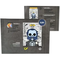 Krypto-Briefmarke Kaiser Franz „Totenkopf“ Version