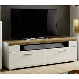 Innostyle Fun Plus TV-Unterteil 140 cm weiß/Eiche Altholz