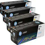 HP 4 HP Toner CF530A-CF533A 205A Multipack K C M Y 4-farbig